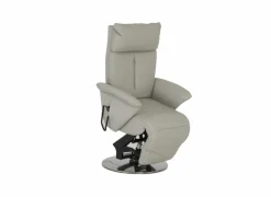 Relaxzetel 7804 elektrisch - leder - grijs