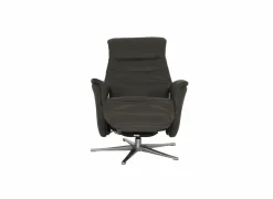 Relaxzetel Adamello elekrisch leder en lederlook bruin