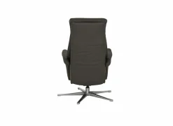 Relaxzetel Adamello elekrisch leder en lederlook bruin