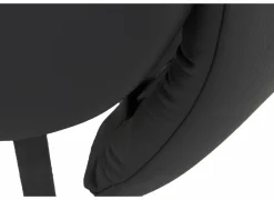 Relaxzetel Adamello elektrisch - lederlook - zwart