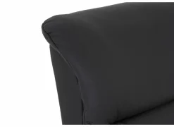 Relaxzetel Adamello elektrisch - lederlook - zwart