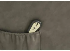 Relaxzetel Cosima elektrisch - stof - grijs