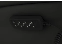 Relaxzetel 7051.51V+Z60 elektrisch - leder - zwart met medium zithoogte- en diepte – Maxi versie