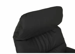 Relaxzetel 7051.51V+Z60 elektrisch - leder - zwart met medium zithoogte- en diepte – Maxi versie