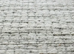 Rond tapijt Himalaya Ø160cm - wol - lichtgrijs