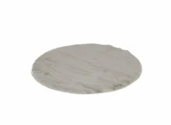 Rond tapijt Serene Ø90cm - nepbont - stone