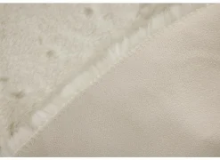 Rond tapijt Serene Ø90cm - nepbont - ivory