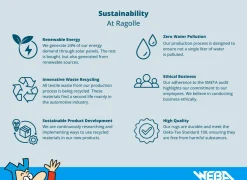 Rond tapijt Twister Ø200cm - polypropyleen - wit & zilver