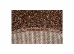 Rond tapijt Twister Ø120cm - polypropyleen - bruin & roest