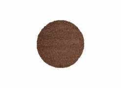 Rond tapijt Twister Ø200cm - polypropyleen - bruin & roest