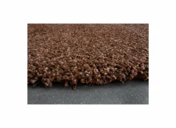 Rond tapijt Twister Ø200cm - polypropyleen - bruin & roest