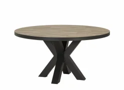 Ronde tafel Ø130cm - decor - parketlook