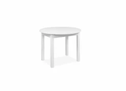 Ronde tafel Coburg 100/140x100cm - melamine - wit
