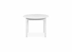 Ronde tafel Coburg 100/140x100cm - melamine - wit