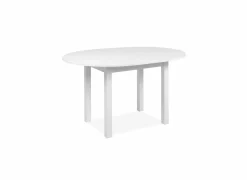 Ronde tafel Coburg 100/140x100cm - melamine - wit
