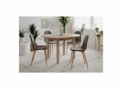 Ronde tafel Coburg 100/140x100cm - melamine - sonoma