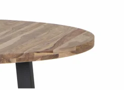 Ronde tafel Corniche Ø140cm - sheesham massief - naturel