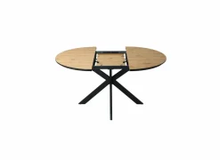 Ronde tafel Dillinger 120/160x120cm - melamine - bruin