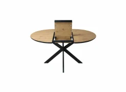 Ronde tafel Dillinger 120/160x120cm - melamine - bruin