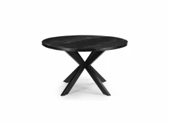 Ronde tafel Sofia Ø130cm - mango massief - zwart