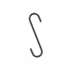S Haak 15cm - ijzer - zwart