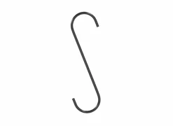 S Haak 30cm - ijzer - zwart