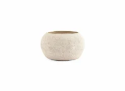 Schaal Cave Ø26cm stoneware beige