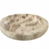Schaal Ø35cm - marmer - beige