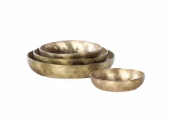 Schaal Feron Ø13cm - metaal - antiek goud