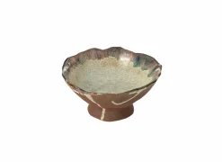 Schaal Naga 17x16,5cm - keramiek - roest