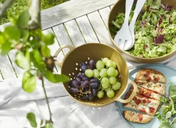 Schaal Point Virgule Ø30cm - gerecycleerd kunststof - komijn