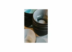 Schaal Streetfood festival 7,5x6,8cm - keramiek - multicolor