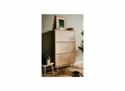 Schoenenkast Bali 70x24x125cm - melamine - sonoma eik