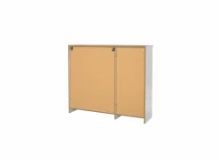 Schoenenkast Naia 109x32x93cm - decor - wit hoogglans