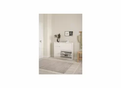 Schoenenkast Naia 109x32x93cm - decor - wit hoogglans