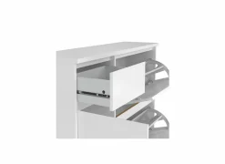 Schoenenkast Naia 109x32x93cm - decor - wit hoogglans