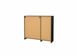 Schoenenkast Naia 109x32x93cm - decor - mat zwart