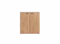 Schoenenkast Satos 100x34x110cm - melamine - artisanale eik