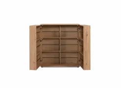 Schoenenkast Satos 100x34x110cm - melamine - artisanale eik