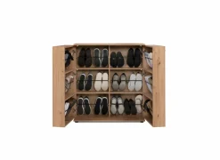 Schoenenkast Satos 100x34x110cm - melamine - artisanale eik