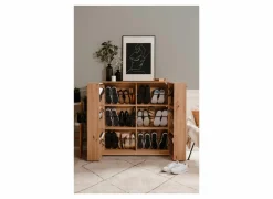 Schoenenkast Satos 100x34x110cm - melamine - artisanale eik