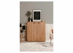 Schoenenkast Satos 100x34x110cm - melamine - artisanale eik