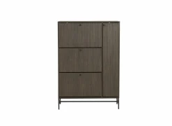 Schoenenkast Stripes 98,7x35x140,4cm - decor - smoked eik