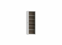 Schoenenkast 69x35x179 - decor - wit