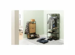 Schoenenkast 56x30x129cm - eik fineer - naturel