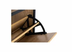 Schoenenkast 56x30x129cm - eik fineer - naturel