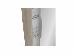 Schoenenkast Zapatero 50x20x181cm - decor - geborsteld eik