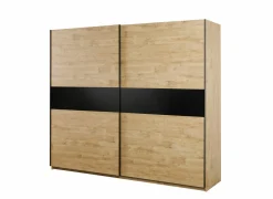 Schuifdeurkast Clara 250cm - melamine - golden oak