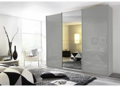 Schuifdeurkast 270cm - decor - grijs