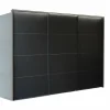 Schuifdeurkast 300cm - decor - zwart